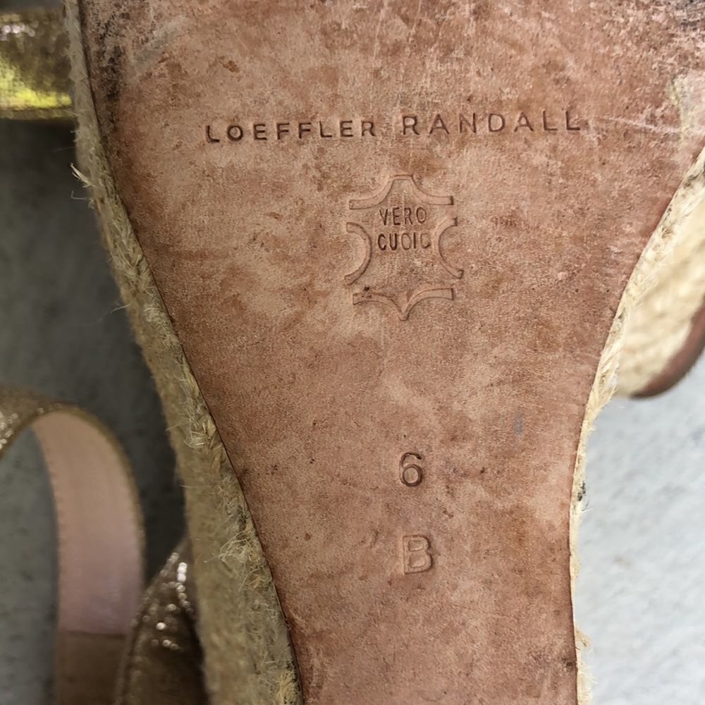 Loeffler Randall metallic bow heeled espadrilles - Picture 7 of 7
